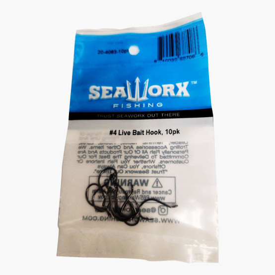#4 Live Bait Hook, 10pk