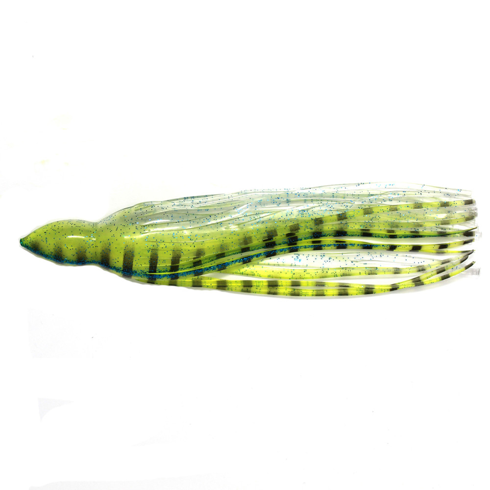 6.5" Octopus Skirt, Green Zebra