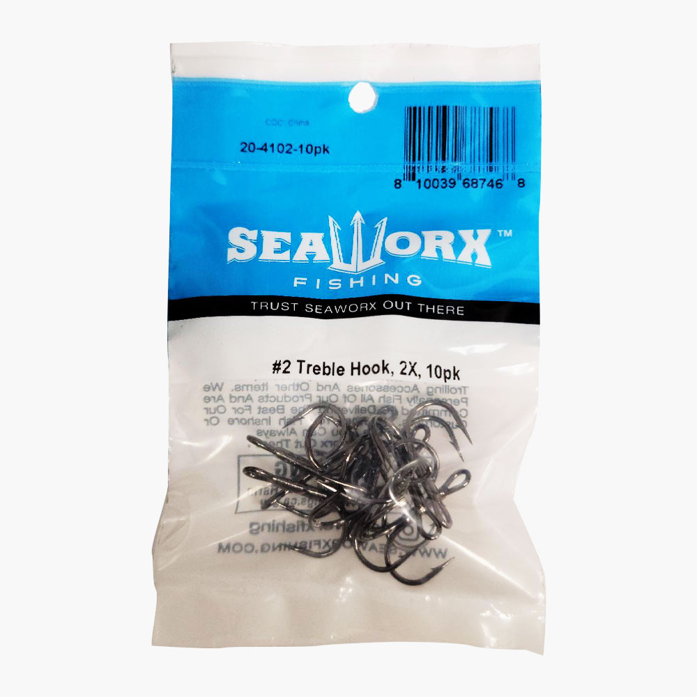 #2 Treble Hook, 2X, 10pk