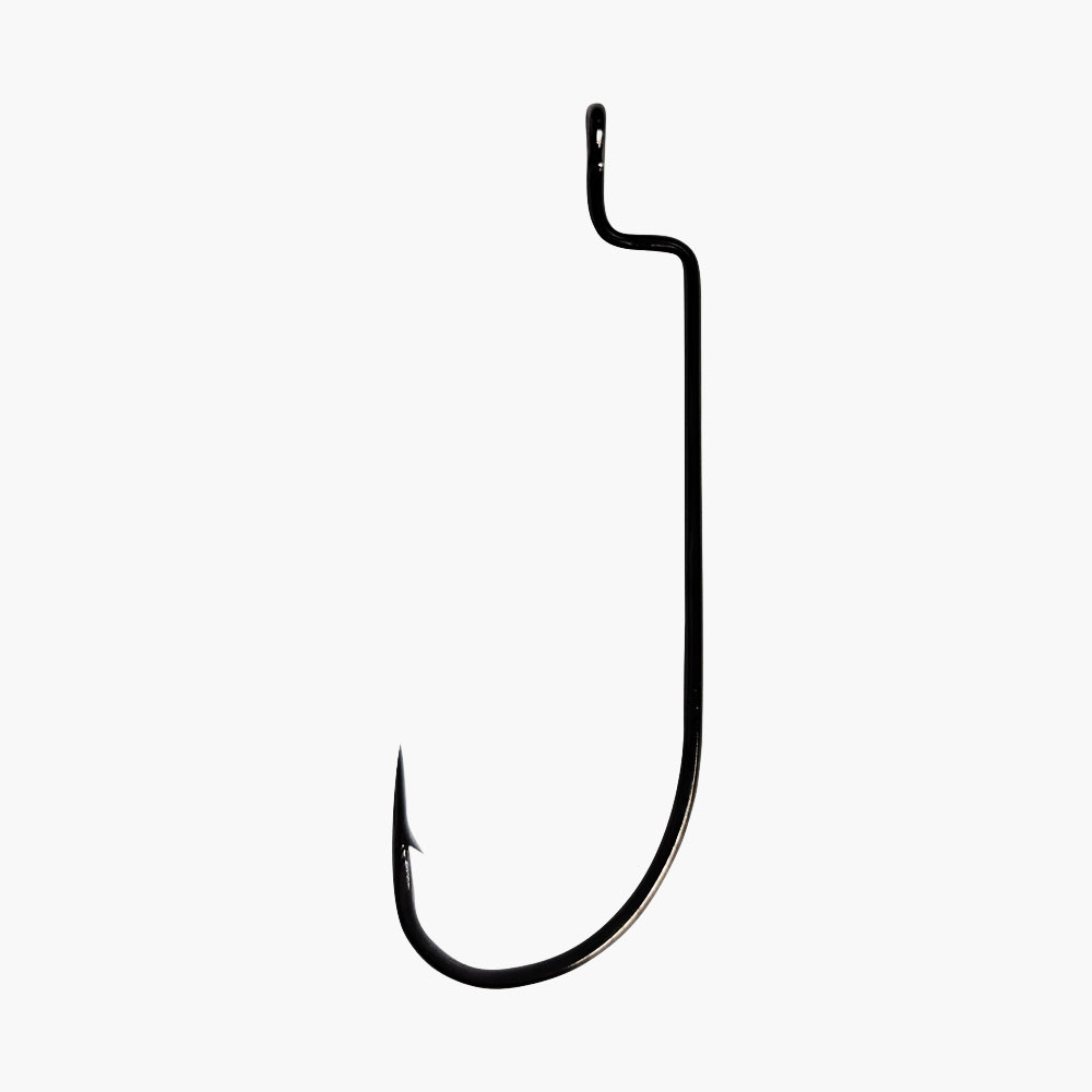 1/0 Offset Hook, round bend, 10pk