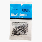 2/0 Offset Hook, round bend, 10pk