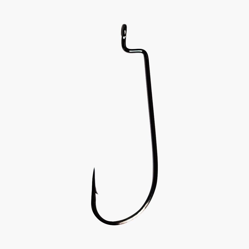 4/0 Offset Hook, round bend, 10pk