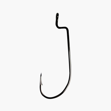1/0 Offset Wide Gap 2X Hook, round bend, 100pk