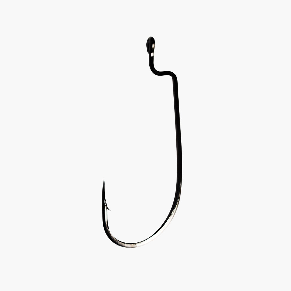 3/0 Offset Wide Gap 2X Hook, round bend, 10pk