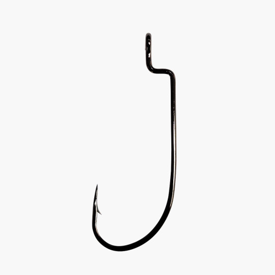 4/0 Offset Wide Gap 2X Hook, round bend, 10pk