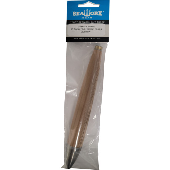 8" Cedar Plug, without rigging