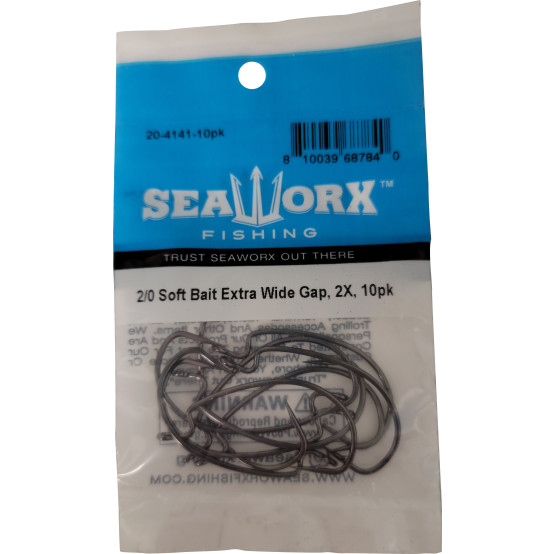 2/0 Soft Bait Extra Wide Gap, 2X, 10pk