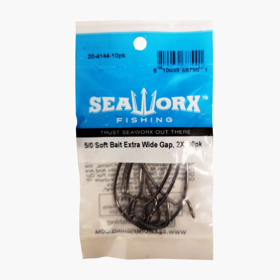 5/0 Soft Bait Extra Wide Gap, 2X, 10pk