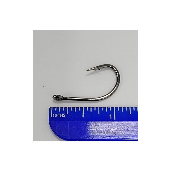 2/0 Double Barb Bait Hook, 100pk