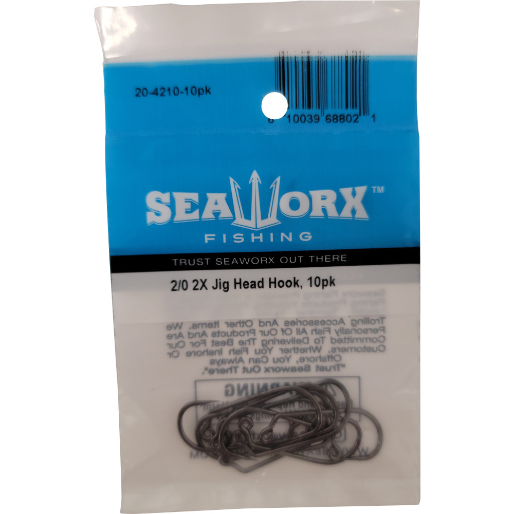 2/0 2X Jig Head Hook, 10pk