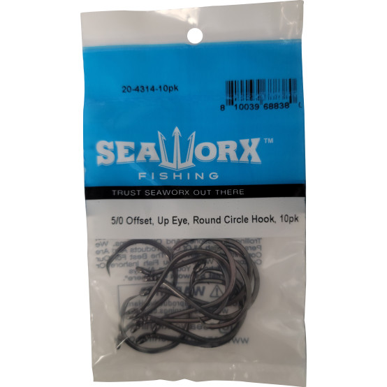 2/0 Inline Round Circle Hook, 10pk