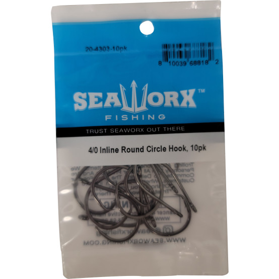 4/0 Inline Round Circle Hook, 10pk