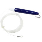 6" Cedar Plug, Blue/White, rigged, 8/0 hook