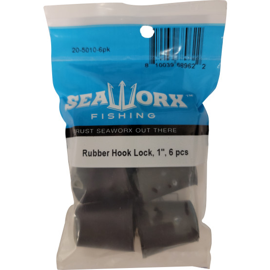 Rubber Hook Lock, 1", 6pk
