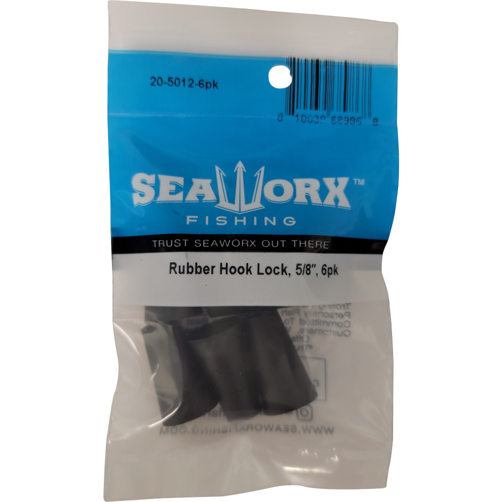 Rubber Hook Lock, 5/8", 6pk