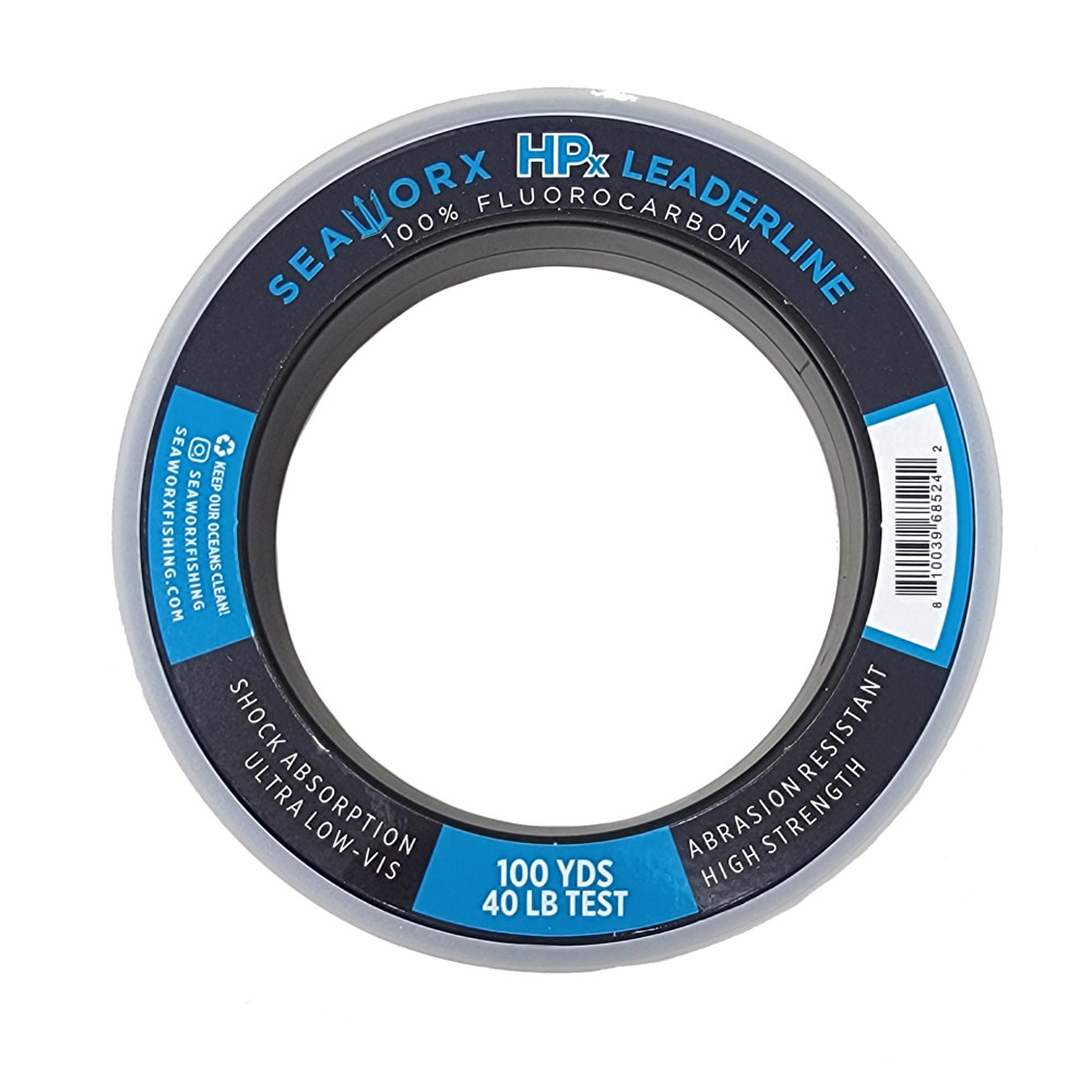 40lb HPx Fluorocarbon Leader, 100 yards