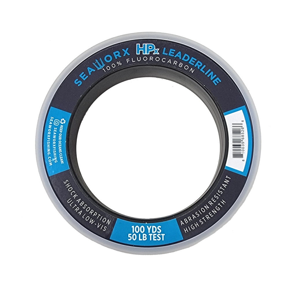 50lb HPx Fluorocarbon Leader, 100 yards