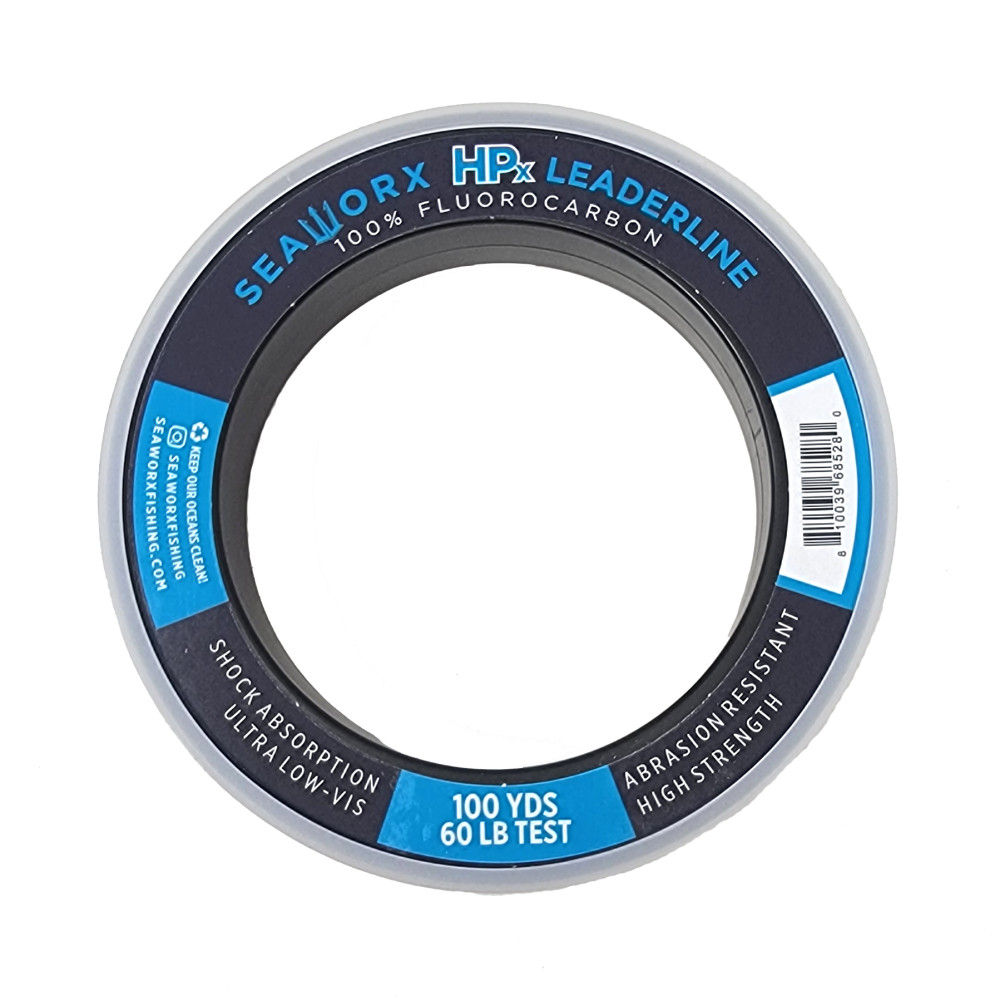 60lb HPx Fluorocarbon Leader, 100 yards