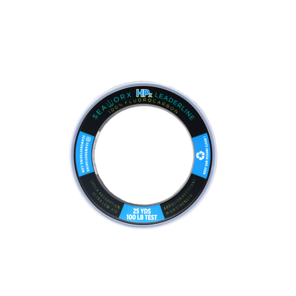 100lb HPx Flourocarbon Leader, 25 yards