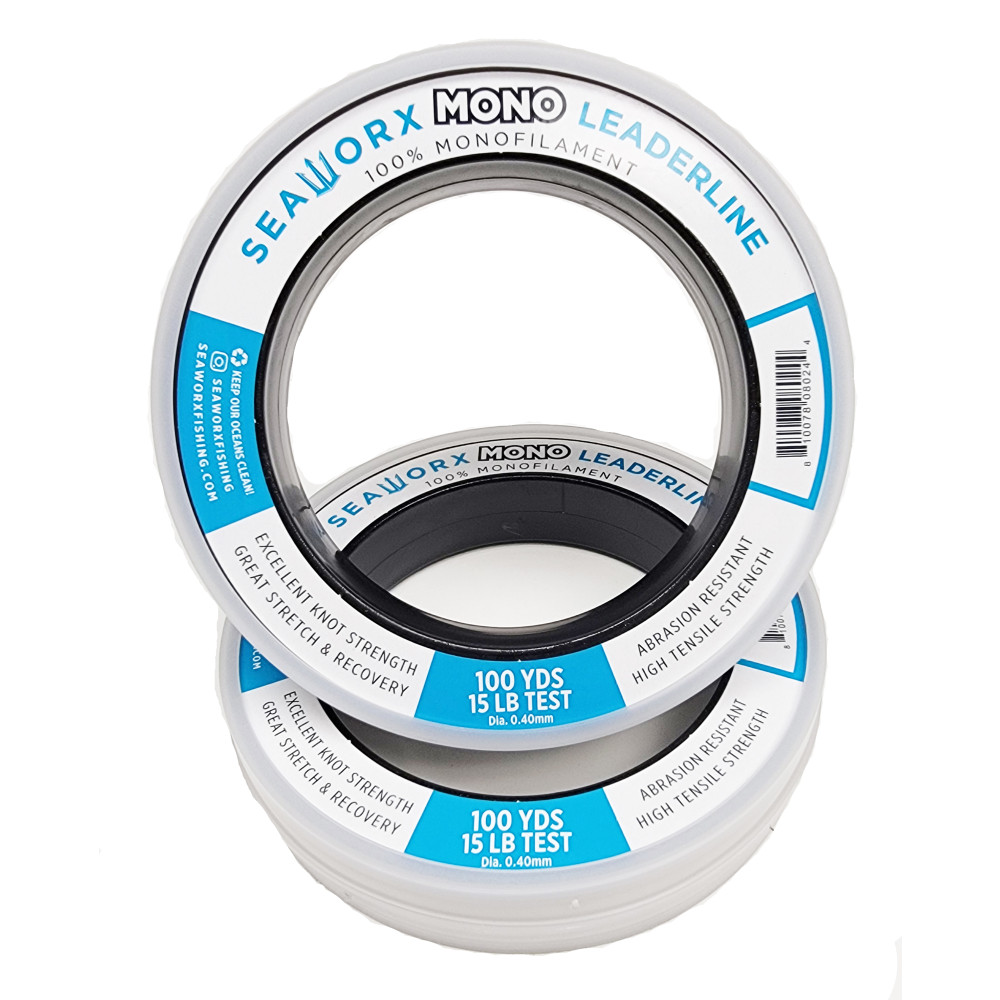  monofilament, clear, 15lb, 100 yards spool