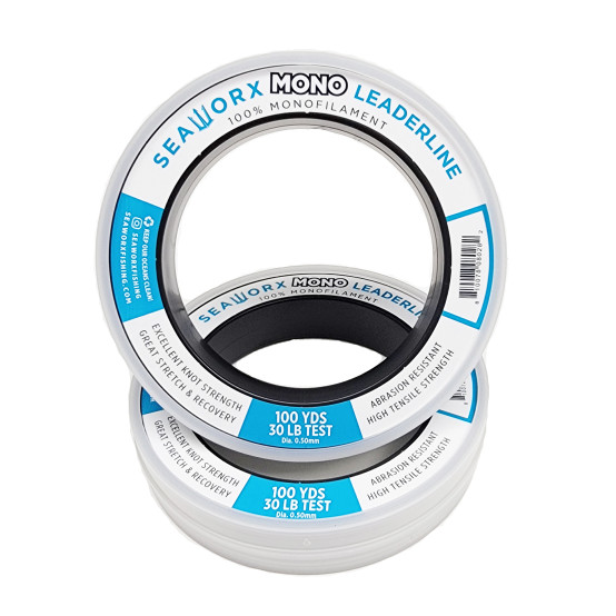 monofilament, clear, 30lb, 100 yards spool