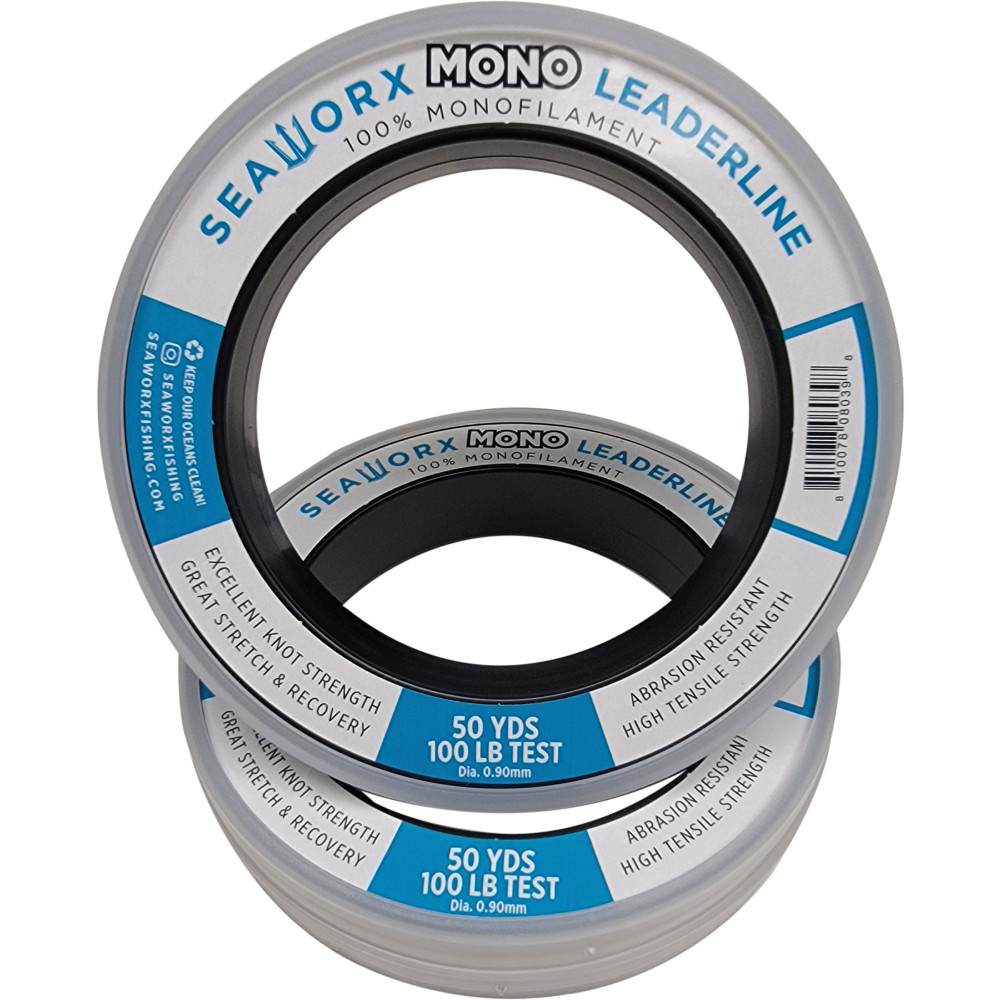  monofilament, clear, 50lb, 100 yards spool
