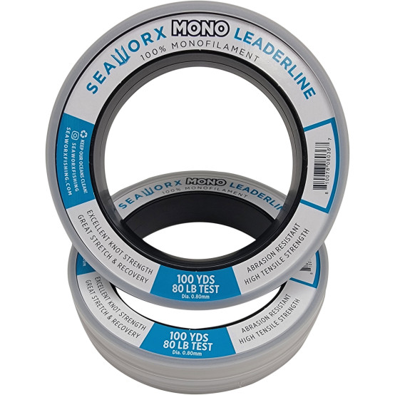  monofilament, clear, 80lb, 100 yards spool