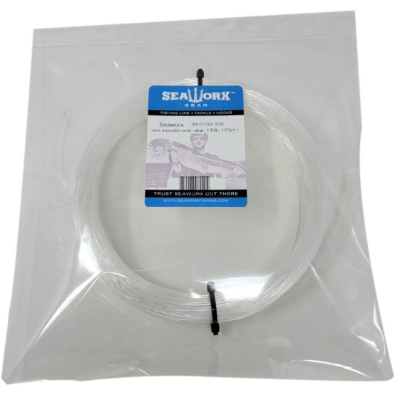  monofilament, clear, 130lb, 100 yards spool