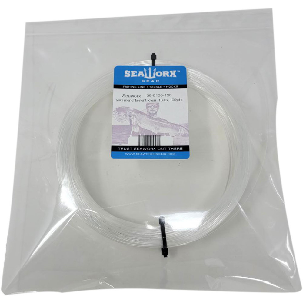  monofilament, clear, 130lb, 100 yards spool