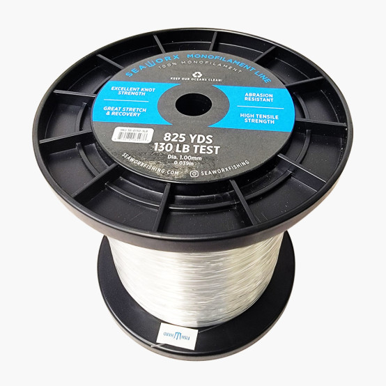  monofilament, clear, 130lb, 3lb spool (825 yards)