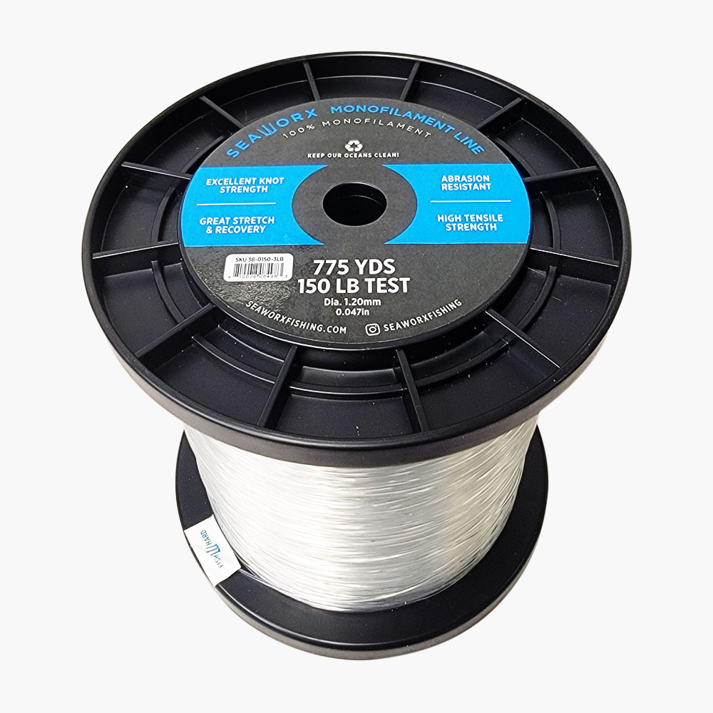  monofilament, clear, 150lb, 3lb spool (775 yards)