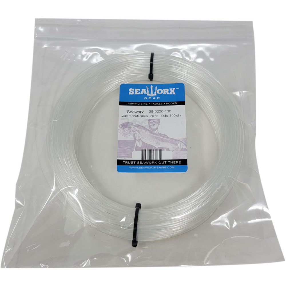  monofilament, clear, 200lb, 100 yards spool