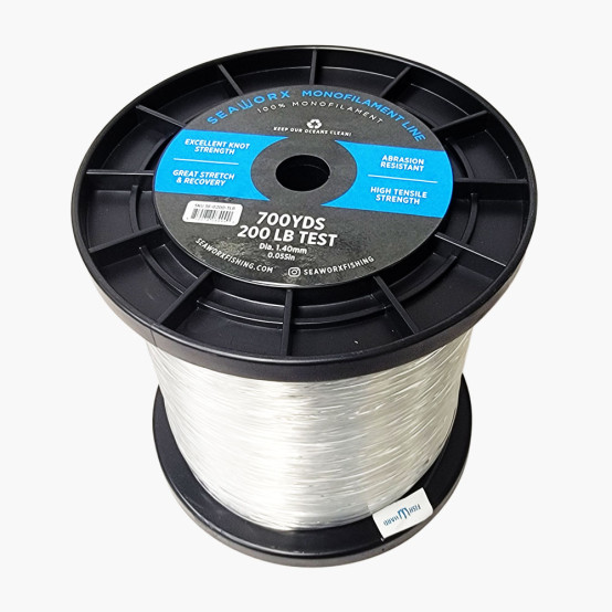  monofilament, clear, 200lb, 3lb spool (700 yards)