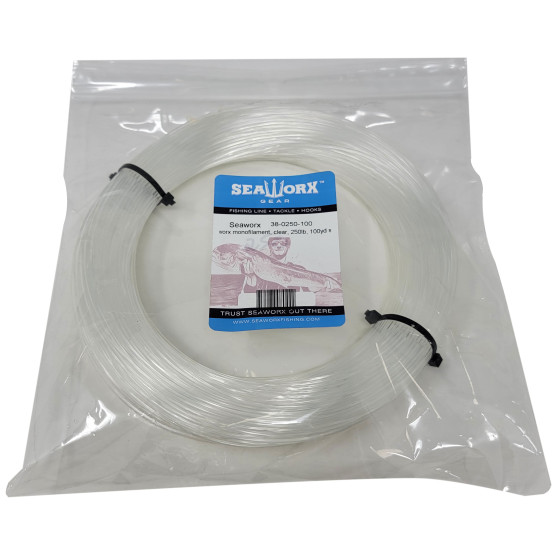  monofilament, clear, 250lb, 100 yards spool