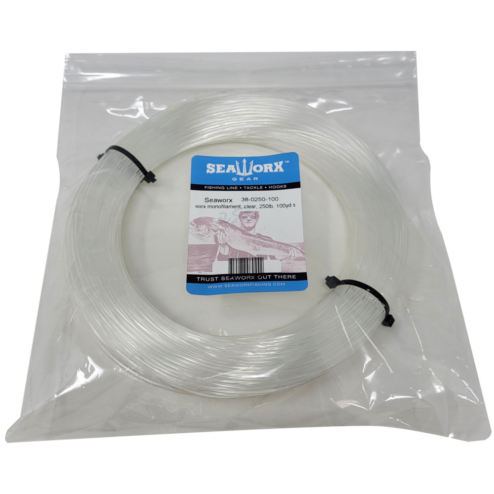  monofilament, clear, 250lb, 100 yards spool