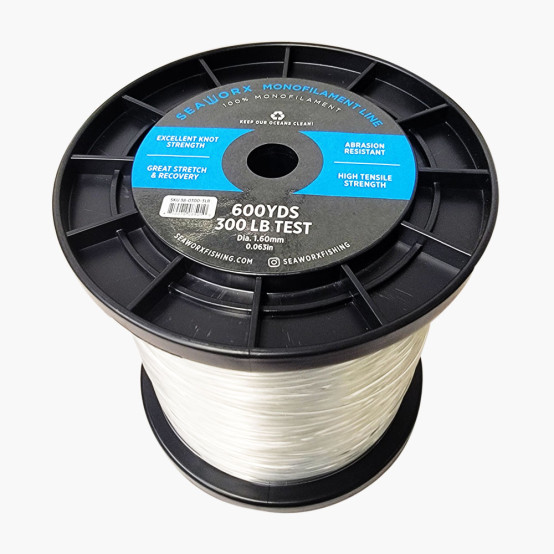  monofilament, clear, 300lb, 3lb spool (600 yards)