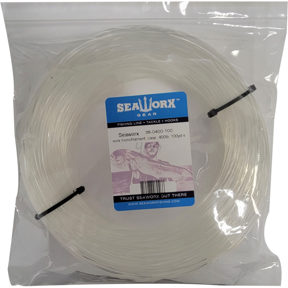  monofilament, clear, 400lb, 100 yards spool