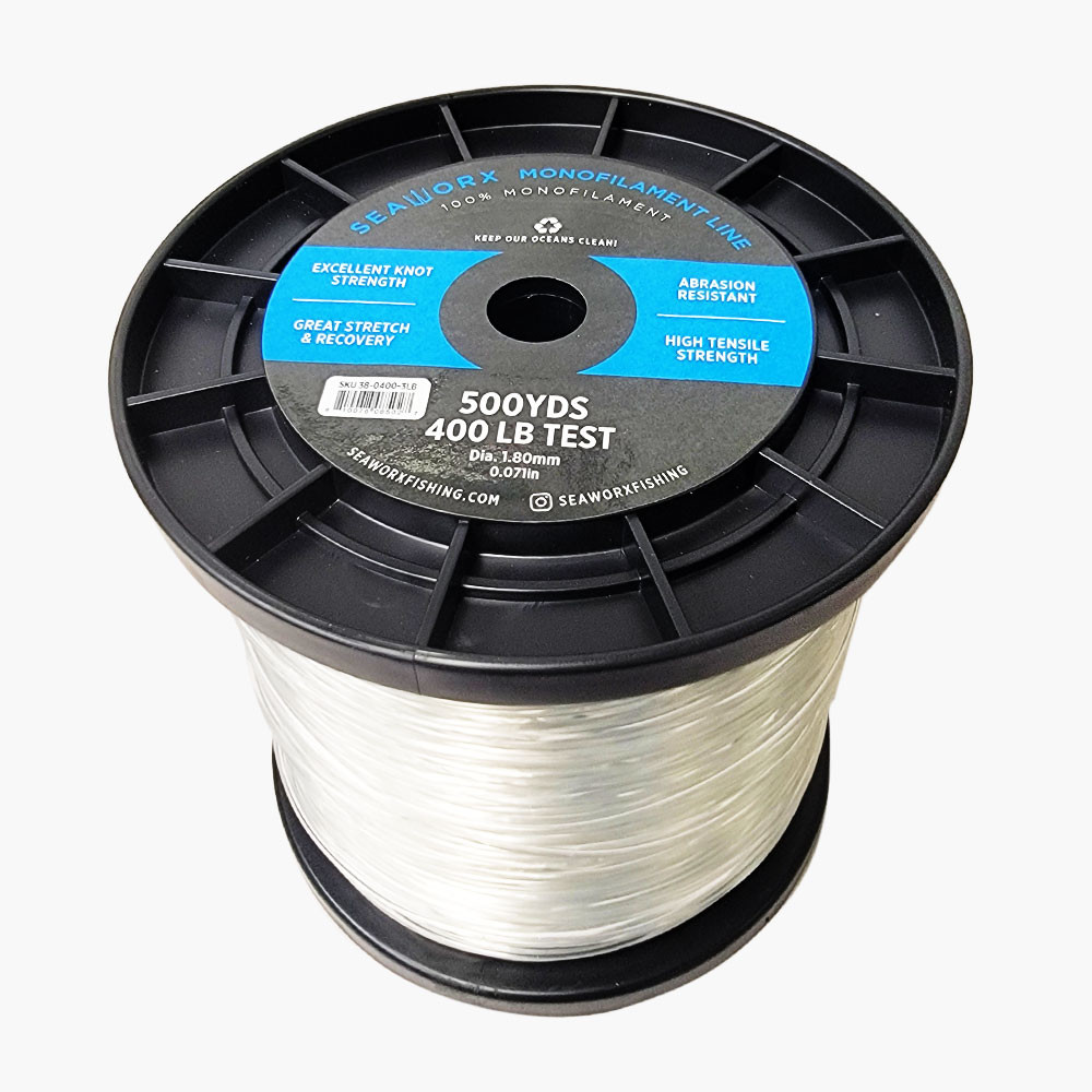  monofilament, clear, 400lb, 3lb spool (500 yards)