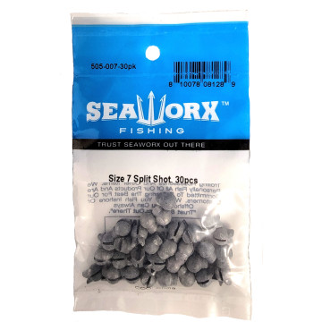 Size 7 Split Shot, 30pcs