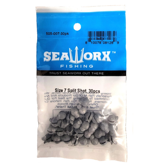 Size 7 Split Shot, 30pcs