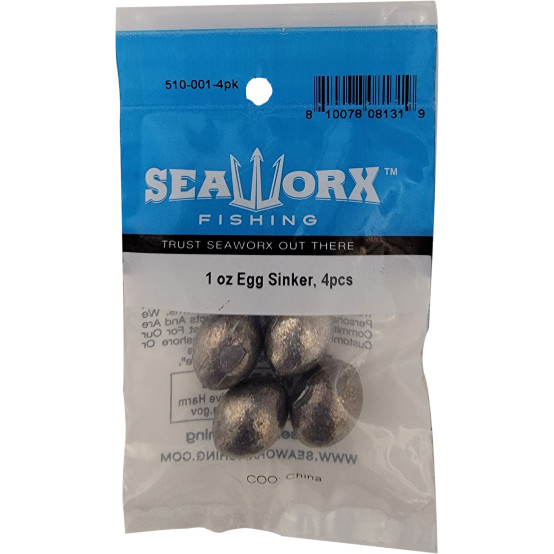 1 oz Egg Sinker, 4pcs