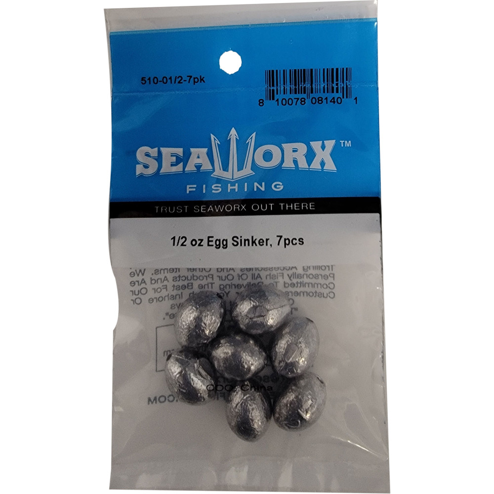 1/2 oz Egg Sinker, 7pcs
