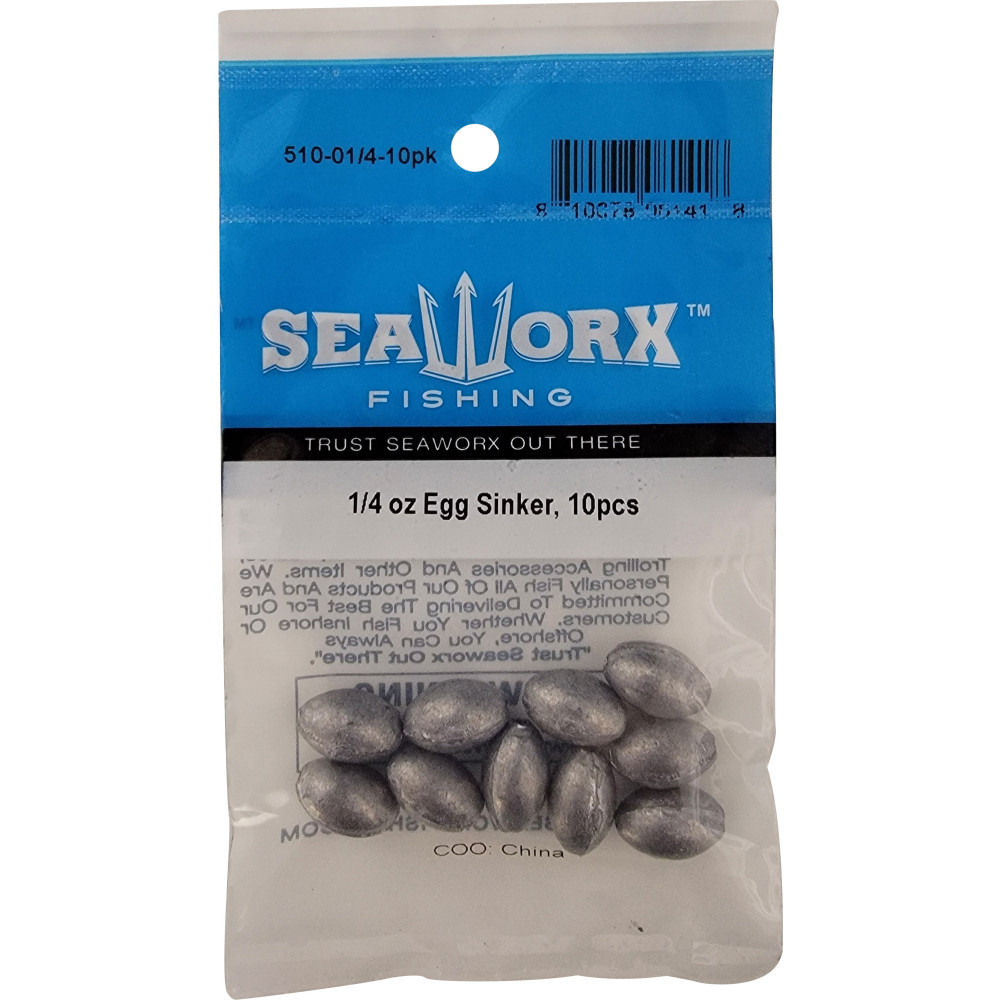 1/4 oz Egg Sinker, 10pcs