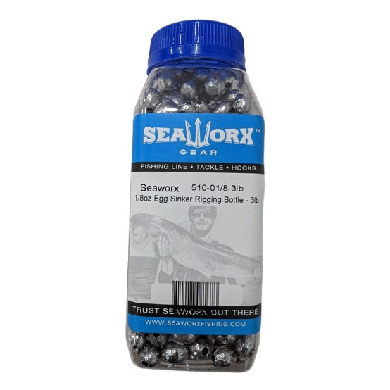 1/8oz Egg Sinker Rigging Bottle - 3lb