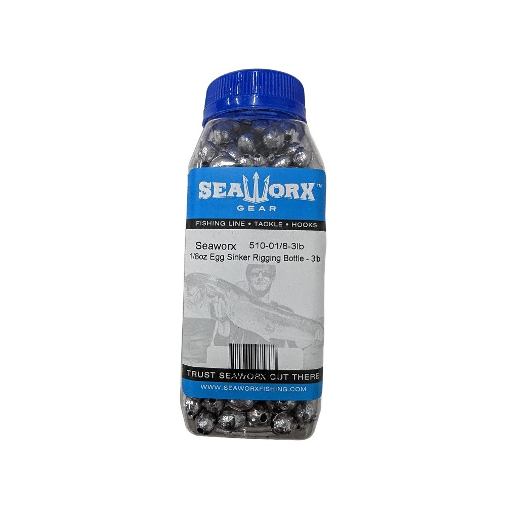 1/8oz Egg Sinker Rigging Bottle - 3lb