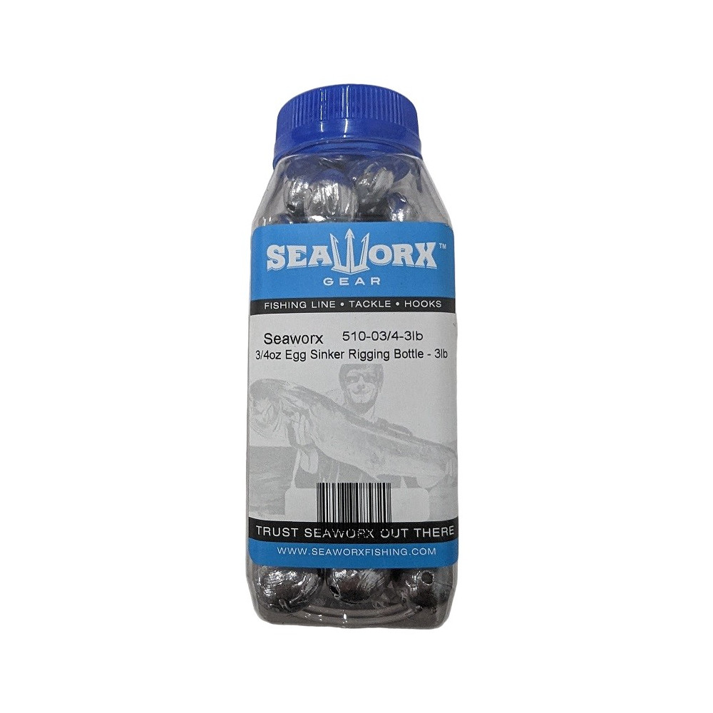 3/4oz Egg Sinker Rigging Bottle - 3lb