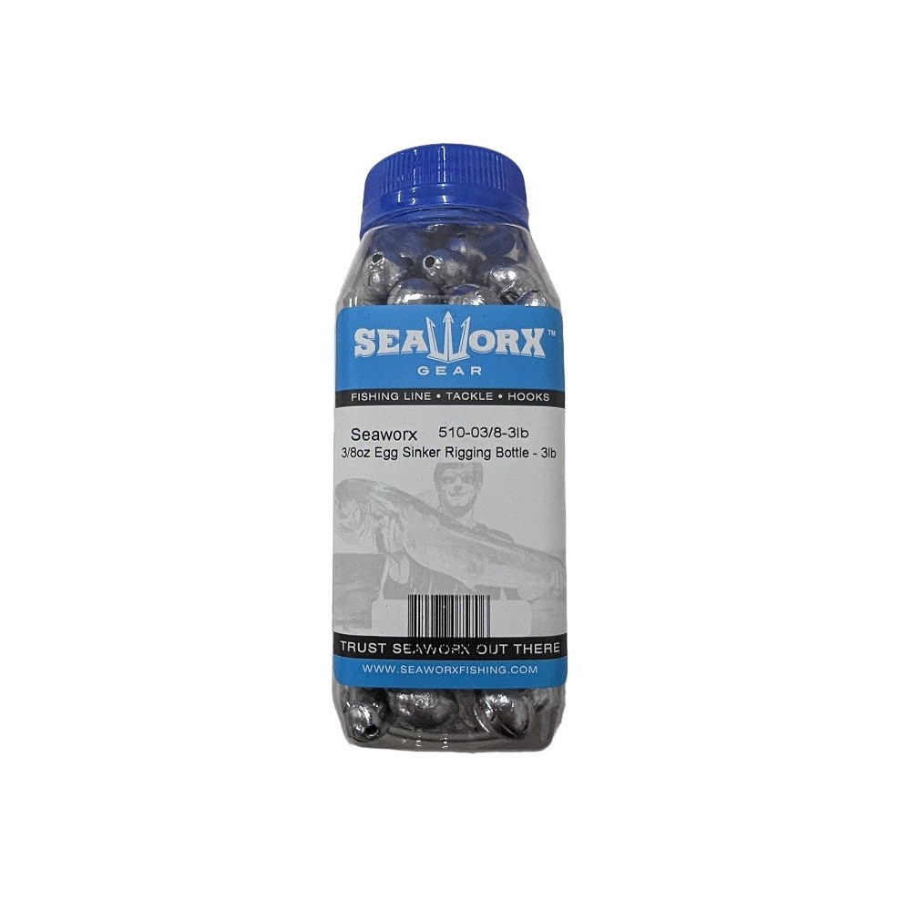 3/8oz Egg Sinker Rigging Bottle - 3lb
