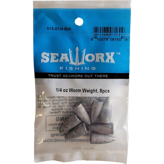 1/4 oz Worm Weight, 8pcs