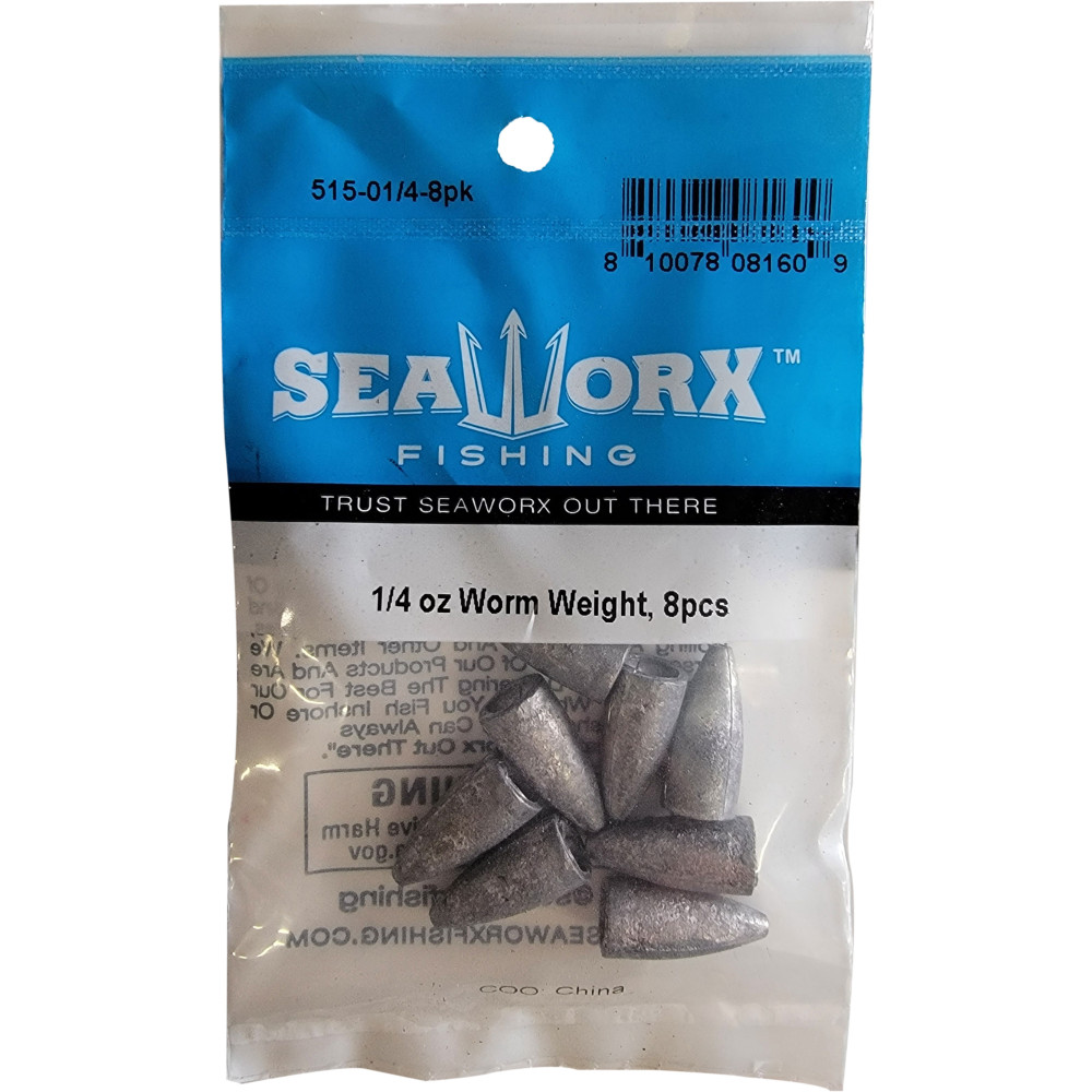 1/4 oz Worm Weight, 8pcs