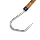 6' Bamboo gaff, blue custom heat shrink grip, 4" Winthrop hook